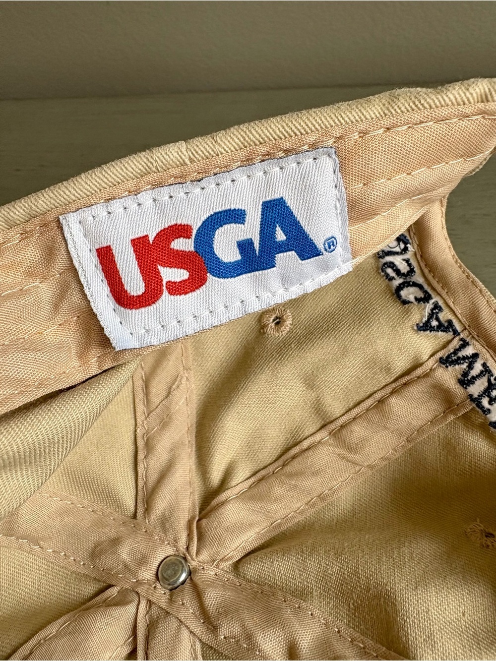 USGA Golf 2005 US Open Pinehurst No. 2 Khaki Baseball Hat Cap Adjustable VTG - Picture 9 of 9